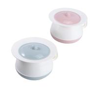 ELAYARD 2pcs Baby Urinal Bucket Lid Thickened Handle Portable Spittoon Chamber Pot for Night Use Household Infant Toilet Training Red Blue