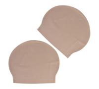 ELAYARD 2pcs Bald Cap Latex Realistic Bald Cap 10.24x7.87x0.04in Comfortable Reusable for Men Women Theatrical Performances Cosplay Wig Costume Accessory