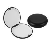 ELAYARD 2pcs Black Invisible Teeth Aligner Storage Case with Lid Orthodontic Retainer Container for Travel, Braces Cleaning, and Denture Soaking Organizer