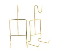 ELAYARD 2pcs Coffee Cup Holder Iron Mug Rack with Saucer Drain Storage Stand Space Saving Kitchen Organizer for Tea and Coffee Mugs Countertop Display Rack