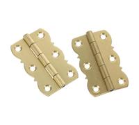 ELAYARD 2pcs Copper Piano Hinges for Music Stands Cabinet Closet Jewelry Box Hinges No Screws Included Easy Installation