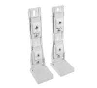 ELAYARD 2pcs Curtain Track Wall Mount Brackets Ceiling Curtain Mount Track Iron Secure Support Minimal Friction White Home Improvement Solutions 6.38x2.09x1.73in
