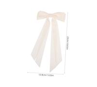 ELAYARD 2pcs Double Ribbon Hair Clip Large Bowknot Hairpin for Women Stylish Hair Accessories for Daily Wear Weddings Proms and Parties Elegant Black and
