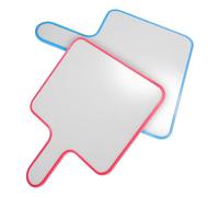 ELAYARD 2pcs Double-Sided Small Dry Erase Boards Blue and Pink Frames, Portable Handheld Erasable Writing Boards for Teaching, Meeting, Home and Presentation Use