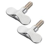 ELAYARD 2pcs Drum Wing Screw Nut for Cymbal Stand Quick Release Adjustable Butterfly Button Percussion Instrument Parts Compatible with Various Drum