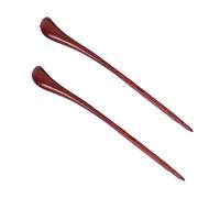 ELAYARD 2pcs Dulcimer Practice Hammers with Brown Bucket Sandalwood Musical Instrument Accessories for Efficient Playing and Portable Use