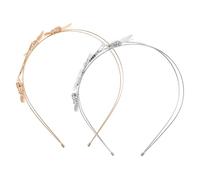 ELAYARD 2pcs Elegant Hollow Butterfly Headband Butterfly Tiara for Bridal Crowns Wedding Party Tiara Boho Brides Bachelorette Hair Accessories Gold and Silver