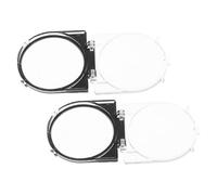 ELAYARD 2pcs Elevator Power Button Switch Guard Protector with Double-sided Adhesive, Plastic Push Button Protective Cover for Industrial and Home Use, 37mm round Safety Switch Protector