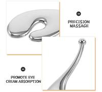 ELAYARD 2Pcs Eye Cream Applicator Stick with Facial Eye Massage Function Silver Beauty Tool and Travel Skincare Skin Care Tool to Reduce Puffiness and Enhance Absorption