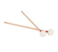 ELAYARD 2pcs Felt Head Drumsticks with Handles Snare Percussion Hammers Smooth Polished Surface Uniform Hammering Sound Replacement Sticks for Drumming