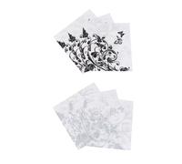 ELAYARD 2Pcs Floral and Butterfly Pattern Paper Napkins for Party Decoration Hand Towel Napkins for Banquets and Celebrations Elegant Colored Printed Serviettes for Family Gatherings