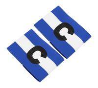 ELAYARD 2pcs Football Captain Armbands Elastic Team Leader Sign for Soccer Matches Slip Washable Nylon Bands for Youth and Adult Team Sports