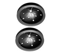 ELAYARD 2PCS Garbage Disposal Splash Guards Sink Stopper Kitchen Drain Splash Protection Rings Black Guard Accessories for Waste Disposal Unit