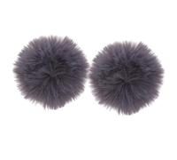 ELAYARD 2pcs Gray 1cm Microphone Windscreen Muff Mic Cover Windshield for Lavalier Lapel Mic Recording Accessories