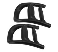 ELAYARD 2PCS Grocery Cart Handle Replacement Plastic Cowhead Design Pull Grip for Camper and Utility Wagon Ergonomic Comfort and Easy Installation Shopping Trolley Accessory