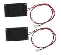 ELAYARD 2pcs Guitar Battery Box Holder Plastic Case for Active Pickup Bass Acoustic Guitar Parts Connector