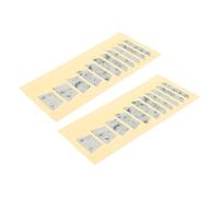 ELAYARD 2pcs Guitar Fretboard Stickers Durable Decals for Acoustic Electric Bass Guitars Identification for Beginner Practice Stylish Music Accessory with Wide Compatibility