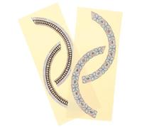 ELAYARD 2pcs Guitar Soundhole Decals Thin Rosette Inlay Stickers Acoustic Guitar Decoration Accessories for Music Lovers and Beginners