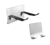 ELAYARD 2pcs Hair Dryer Bracket Wall Mounted Bathroom Organizer Adhesive Hair Dryer Stand for Bathroom Wall