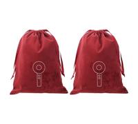 ELAYARD 2pcs Hair Dryer Storage Bag Drawstring Closure Cover Portable Travel Organizer for Makeup Tools Straightener Hairdressing Carrying Bag Velvet Lining