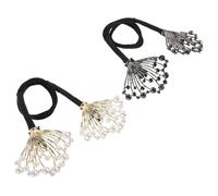 ELAYARD 2pcs Hairstyles Rhinestone Hair Bun Tool French Hair Bun Maker Pearl Maker Twist Lazy Wedding Accessories
