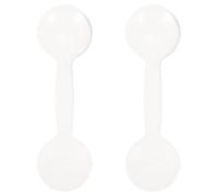 ELAYARD 2pcs Handheld Eye Occluders for White Optometry Eye Plates Professional Eyesight Test Tool for Screening