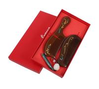 ELAYARD 2pcs Handmade Solid Wood Massage Combs Fine and Wide Tooth Anti-static Hair Detangler Combs for Women and Men Portable Mini Travel Scalp Massagers in Elegant Box