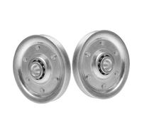 ELAYARD 2pcs Heavy Duty Garage Door Pulley System with Rollers Load Capacity Fit for Sliding and Silent Operation with Durable Moisture Resistant Finish