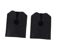 ELAYARD 2pcs Manual Safety Razor Head Cover Protective Sleeve Simulated Leather Razor Head Storage Case Travel Protective Sheath for Men’s Shaving Accessories