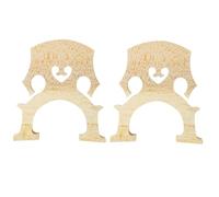 ELAYARD 2pcs Maple Wood Cello Bridge Natural Tone Enhancer Lightweight Unfinished Cello Parts for Sound Quality Improvement and Easy Custom Shaping