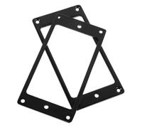 ELAYARD 2pcs Metal Flat Humbucker Pickup Covers Guitar Pickup Frames Dual Coil Protection Replacement for Electric Guitars Sturdy Design Easy Installation