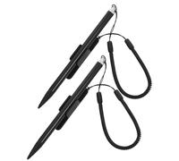ELAYARD 2pcs Metal Resistive Touch Screen Stylus Pen with Lost Lanyard and Built for Pos Devices and Industrial Equipment Replacement Tool for Professionals and Tech Enthusiasts