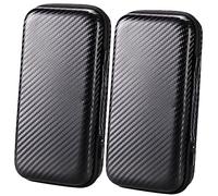 ELAYARD 2pcs Multi Function Travel Electronic Organizer Bag Durable and Lightweight Storage Case for Cables Chargers Earphones and Accessories for Travel and Daily Use Black