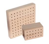 ELAYARD 2pcs Nail Drill Bit Organizer 18-hole Drill Holder and 81-hole Square Storage Board, Nail Tool Storage for Manicure and Salon Use