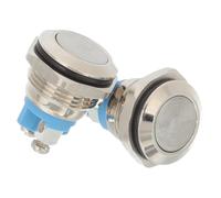 ELAYARD 2pcs Nickel-Plated Copper Doorbell Button Replacement Kit Wired Push Button for Front Door and Apartment Easy Installation Corrosion-Resistant Wired Door Bell Ringer