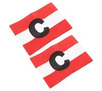 ELAYARD 2pcs Nylon Captain Armbands Football Team Leader Elastic Sports Armbands for Adults and Youth Lightweight Sports Accessories