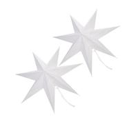 ELAYARD 2pcs Origami Star Shaped Lampshade Decorative Light Cover for Home Use Artistic Folding Paper Lanterns with Lightweight Design for Christmas and Living Adornment