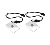 ELAYARD 2pcs Outdoor Hiking with Precision Aiming System Acrylic Multifunctional Reflective Mirrors for Camping Backpacking Wilderness Survival and Remote Communication