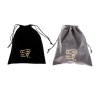 ELAYARD 2pcs Portable Hair Dryer Drawstring Storage Bags Lightweight Durable Pouches Versatile Organizers for Travel Jewelry Sundries Optimized Wear Resistant Material