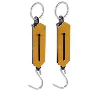ELAYARD 2pcs Portable Spring Hook Scale Mechanical Luggage Weight Scale with Hanging Hook for Travel Fishing Home Use Battery Sturdy Balance for Accurate Measurement