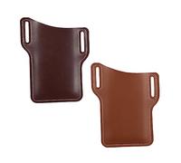 ELAYARD 2pcs Pu Mobile Phone Waist Bag Outdoor Phone Pouch for Running Hiking and Shopping Lightweight Protective Pouch Mixed Colors Light