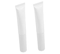 ELAYARD 2pcs Refillable Travel Cream Bottles with Flocked Applicator Head Plastic Tubes for Toiletry Makeup Foundation and Lotion Portable Cosmetic Dispensers Go Use