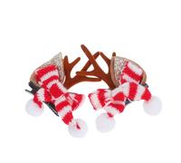 ELAYARD 2pcs Reindeer Hair Clips Christmas Hairpins Festive Holiday Hair Accessories for Women Material Cute Xmas Party Decor