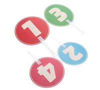 ELAYARD 2Pcs Reusable Answer Paddles for Elementary School Teaching - Double-Sided Handheld Classroom Response Boards for Student Games and Early Education Supplies