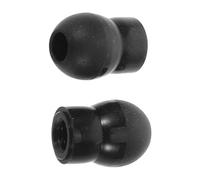 ELAYARD 2pcs Reusable Black Silicone Soft Gourd-shaped Tips for Comfortable Fit Noise Reduction Compatibility Clear Sound Transmission for Healthcare Professionals