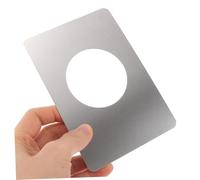 ELAYARD 2pcs Round Stainless Steel Door Repair Plates for Wooden Doors Fixing Covers with Easy Installation Ball Latch Compatible Reinforcement Kit Elegant Lock Panel Replacement