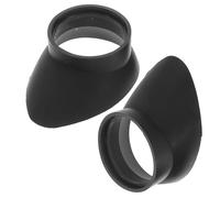ELAYARD 2pcs Rubber Microscope Eyepiece Caps Soft Protective Covers for Single Double Telescope Birdwatching Scopes Comfortable Cushioning Eyepiece Shields for Extended Use