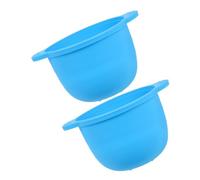 ELAYARD 2pcs Silicone Wax Warmer Pot Liner Wax Melt Bowl 300ml Reusable Non-stick Locks in Nutrients Safe Comfortable for Hair Removal at Home Skin Types