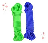 ELAYARD 2pcs Skipping Rope Elastic Band for Outdoor Fun Meters Green Blue Jumping Rope Rubber Bands for School Exercise and Training