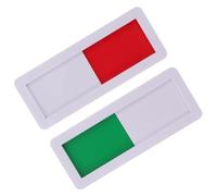 ELAYARD 2pcs Sliding Privacy Door Signs Blank Acrylic Vacancy Occupied Indicators for Conference Rooms Offices Easy Operation Design